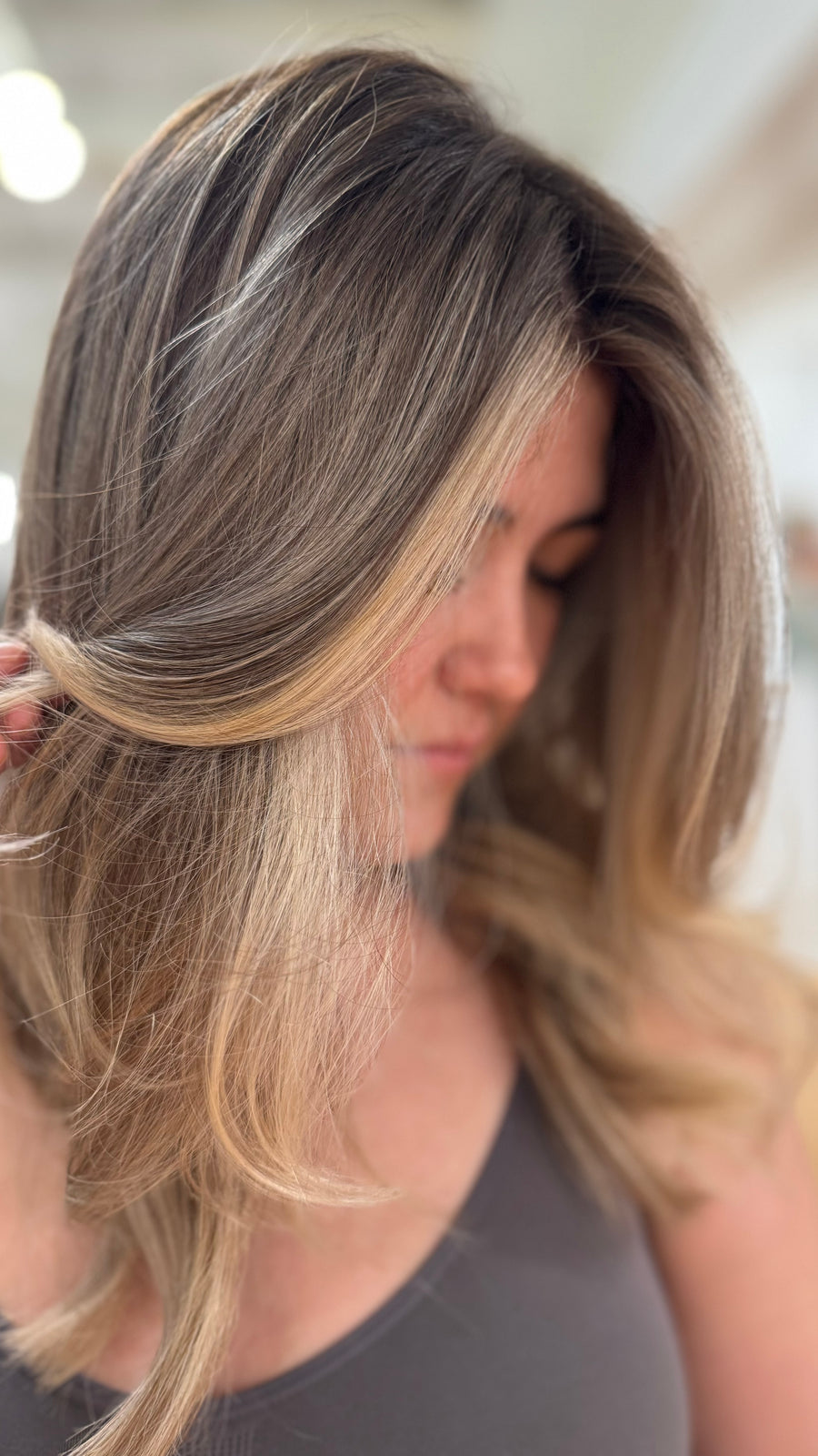 Luxury blowout Oribe products at Jayden Presleigh hair salon Carlsbad CA