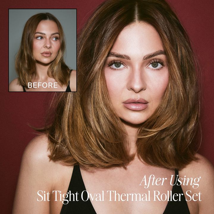 Sit Tight oval thermal rollers with crease-free clips