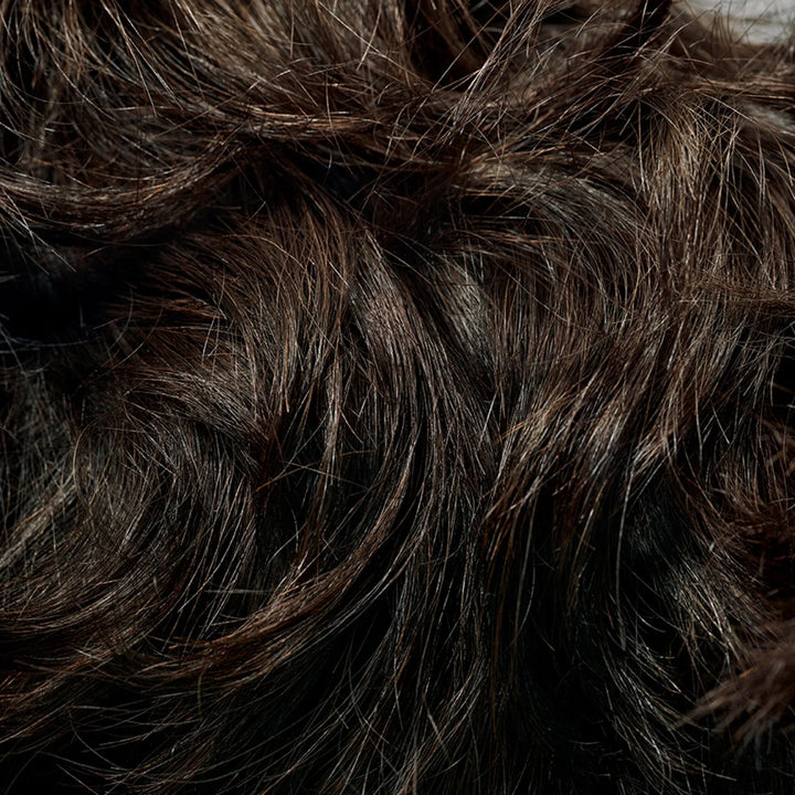 Close-up of dark brown fur texture